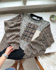 The Neutral Abstract Sweater (L)