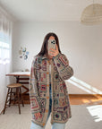 The Abstract Shapes Cardigan (M)