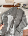 The Earl Grey Wool Knit Cardigan (L)