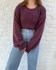 The Maroon Checkered Sweater (XL)