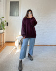 The Maroon Checkered Sweater (XL)