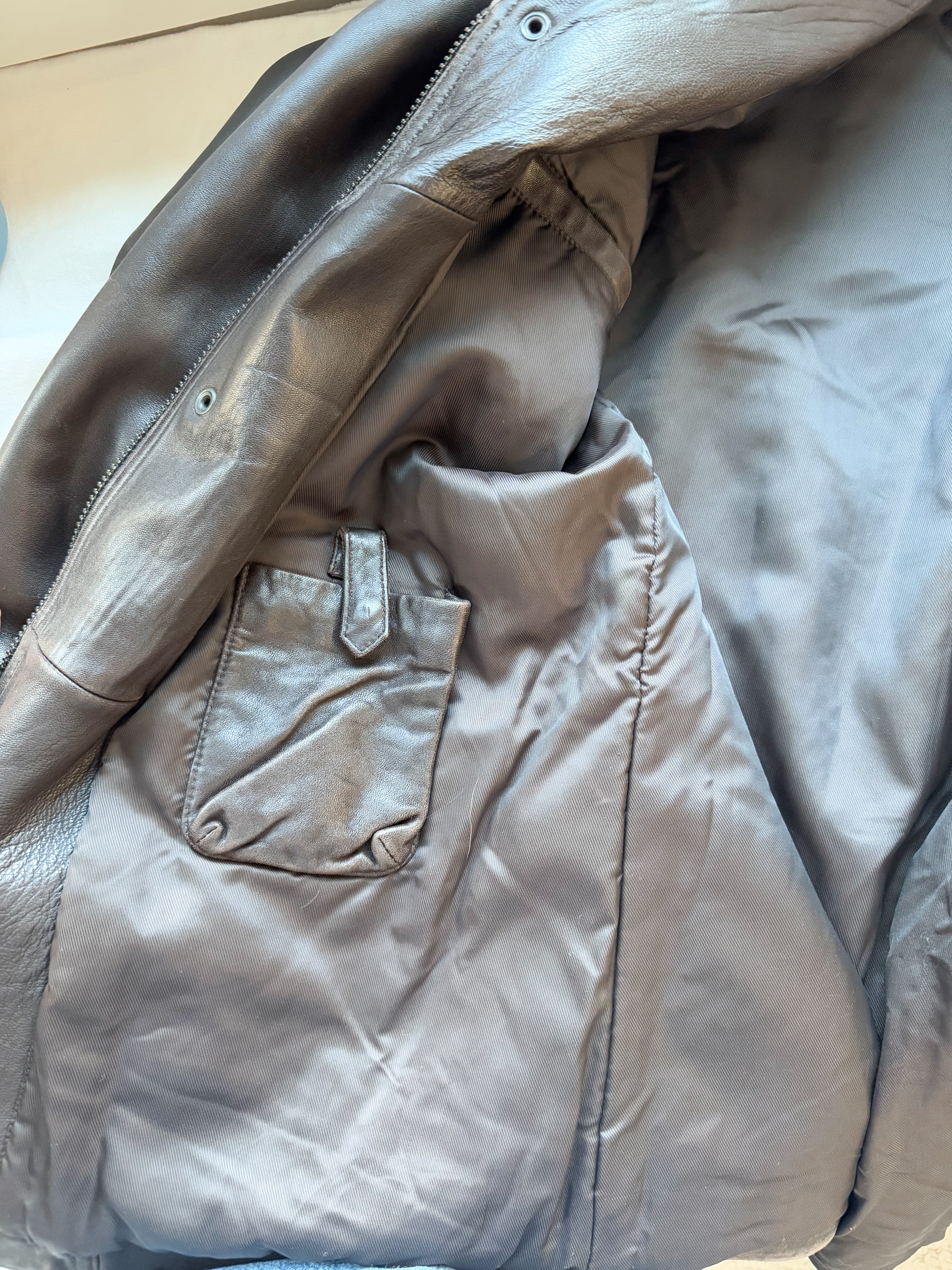 The Chocolate Brown Leather Jacket (XL)