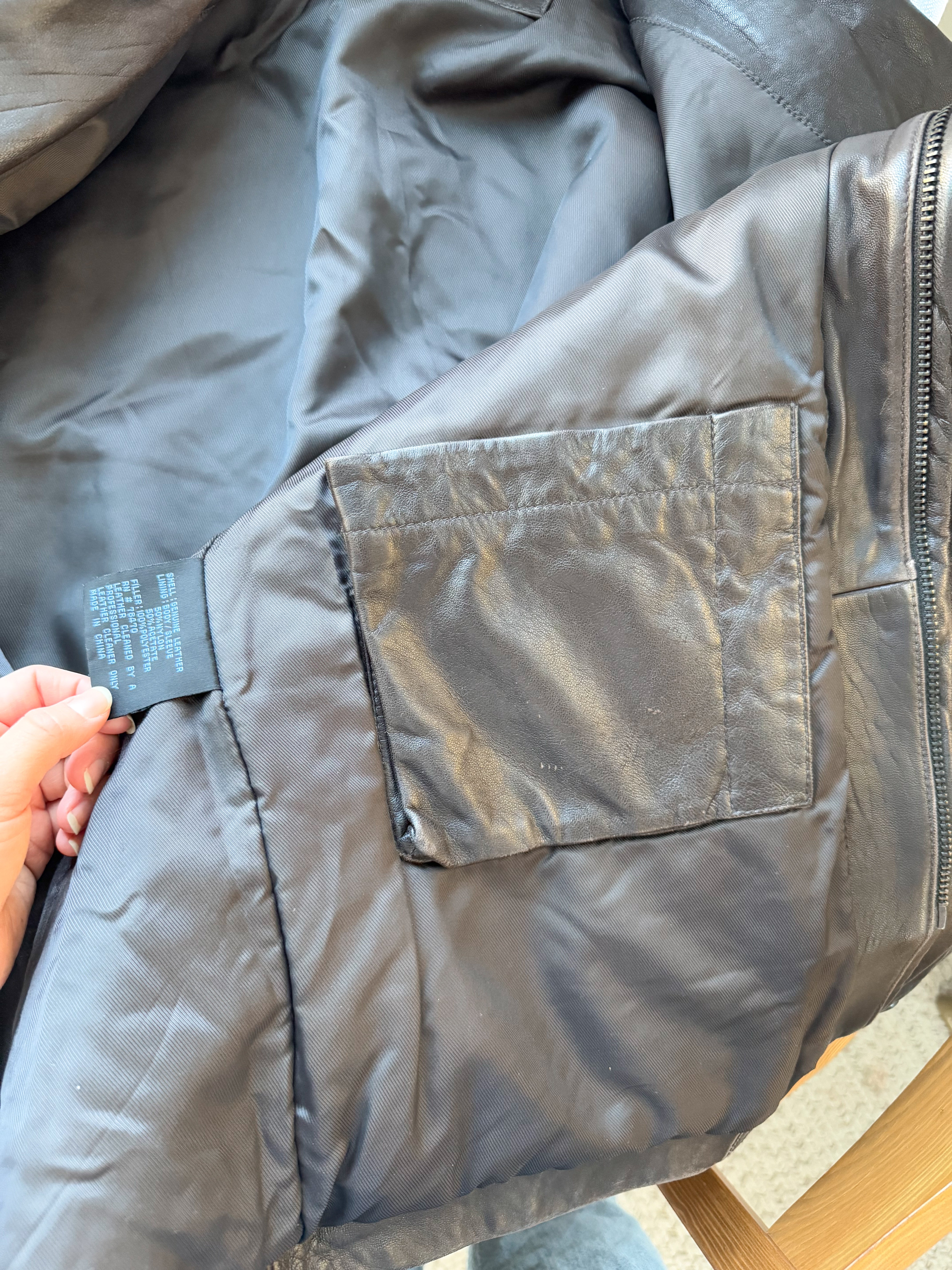 The Chocolate Brown Leather Jacket (XL)