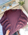 The Maroon Checkered Sweater (XL)