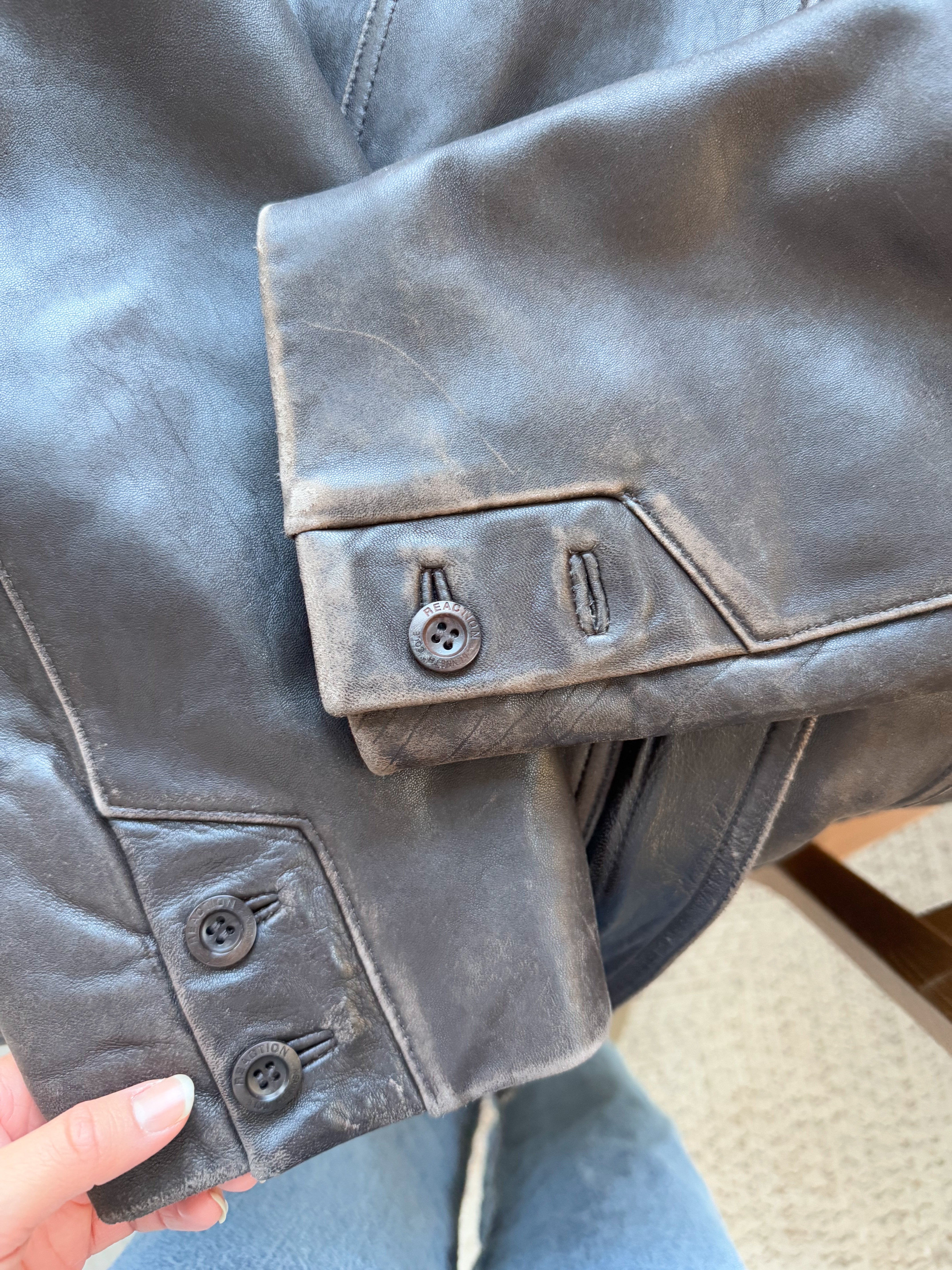 The Chocolate Brown Leather Jacket (XL)