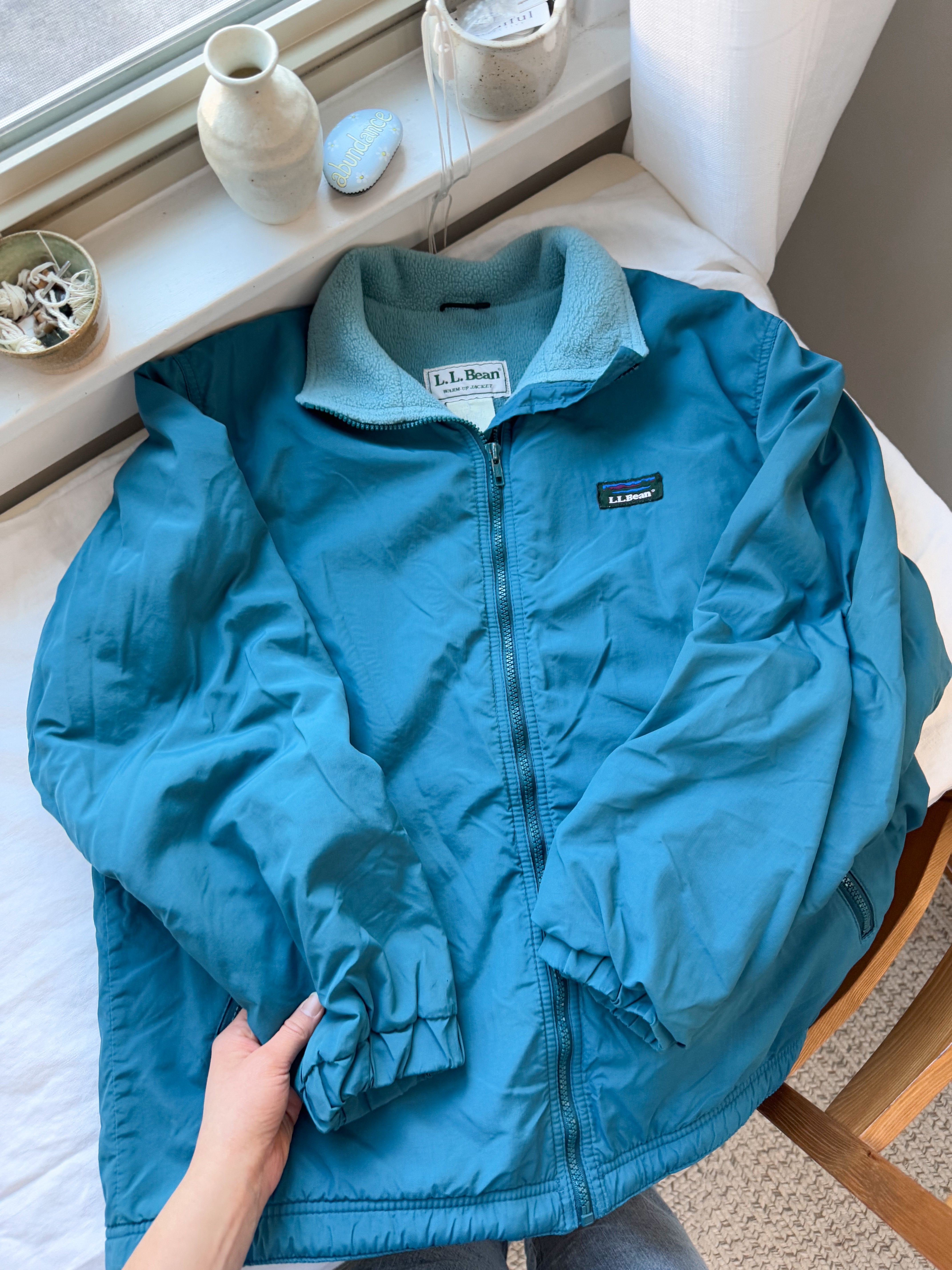 The LL Bean Teal Puffer Jacket (M)