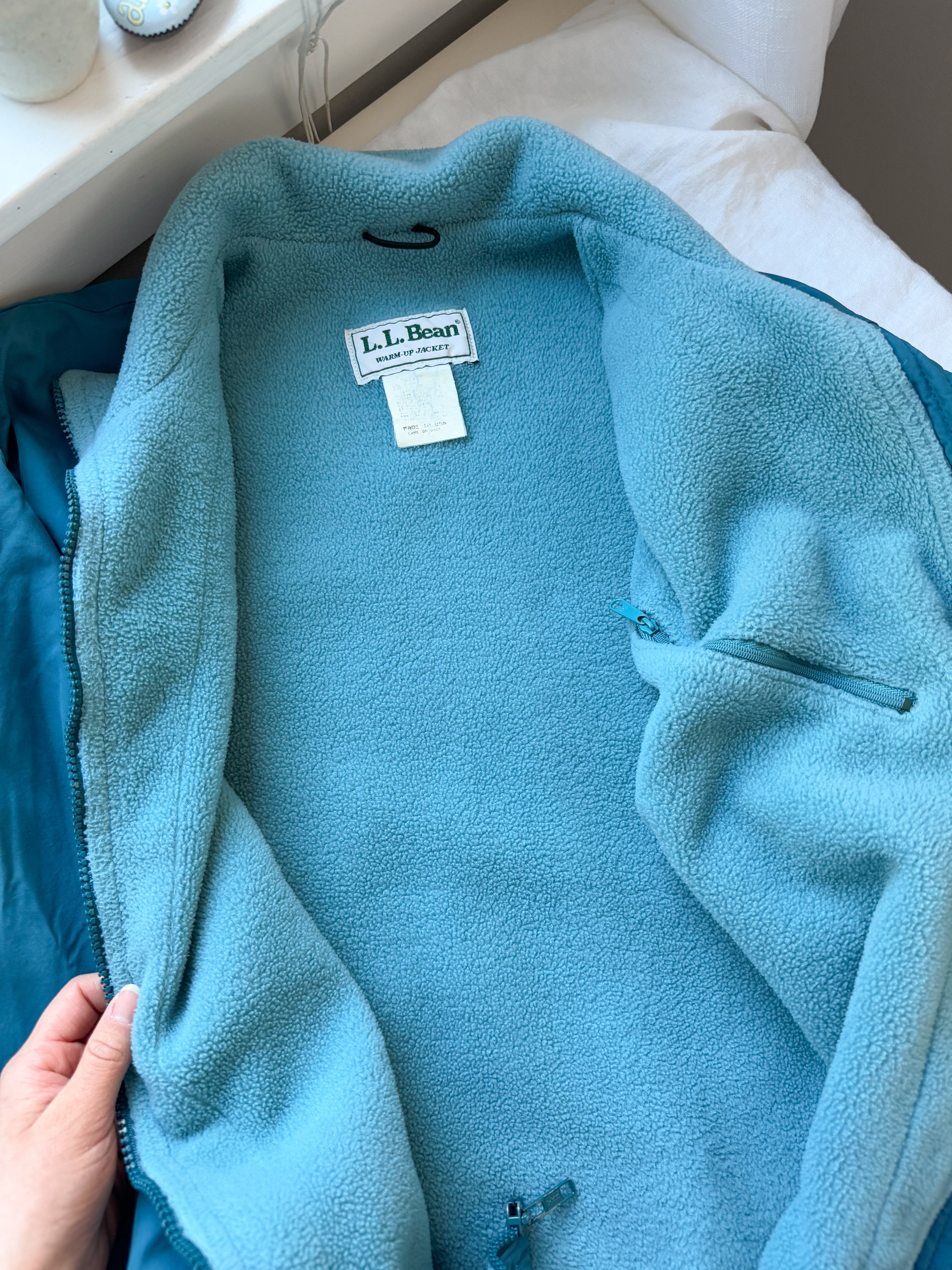 The LL Bean Teal Puffer Jacket (M)