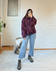 The Purple & Red Abstract Sweater (L)