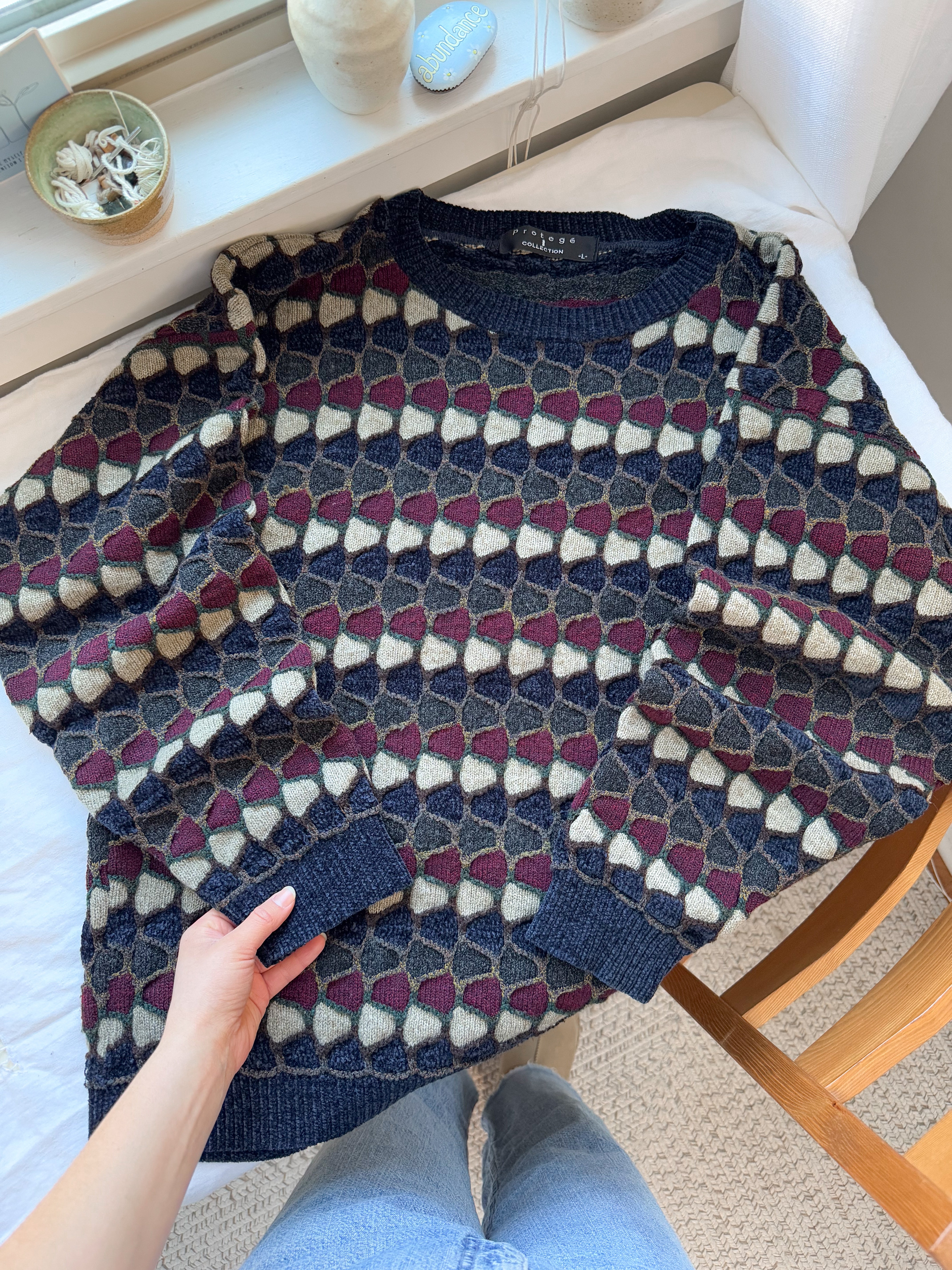 The Textured Pebble Sweater (L)
