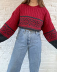 The Red & Charcoal Sweater (XL)