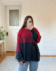 The Red & Charcoal Sweater (XL)