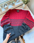 The Red & Charcoal Sweater (XL)