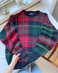 The Plaid Campfire Sweater (L)