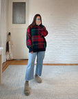 The Plaid Campfire Sweater (L)
