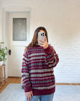 The Red Pattern Sweater (L)