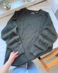 The Cozy Olive Sweater (L)