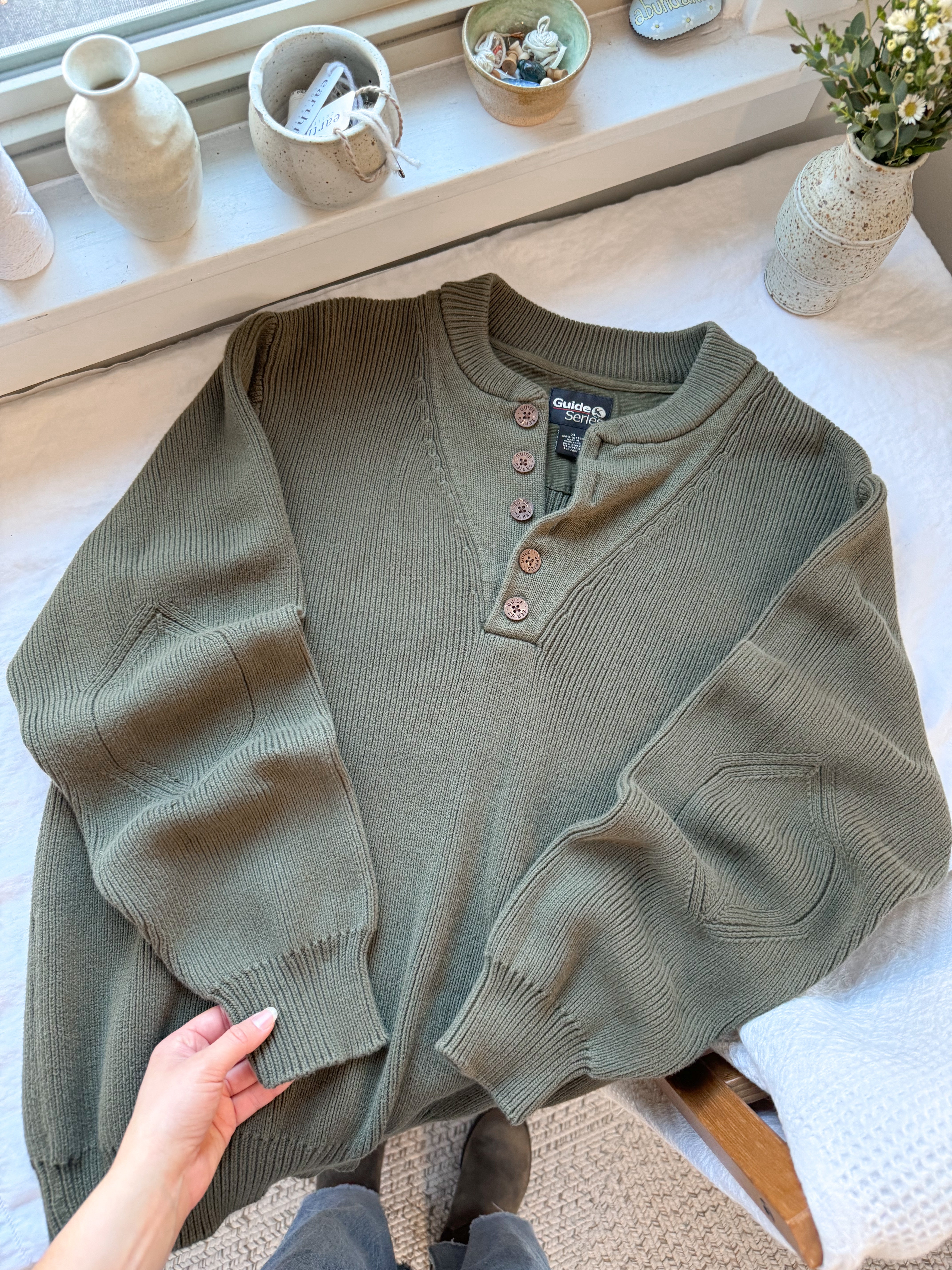 The Forest Henley Sweater (XL)