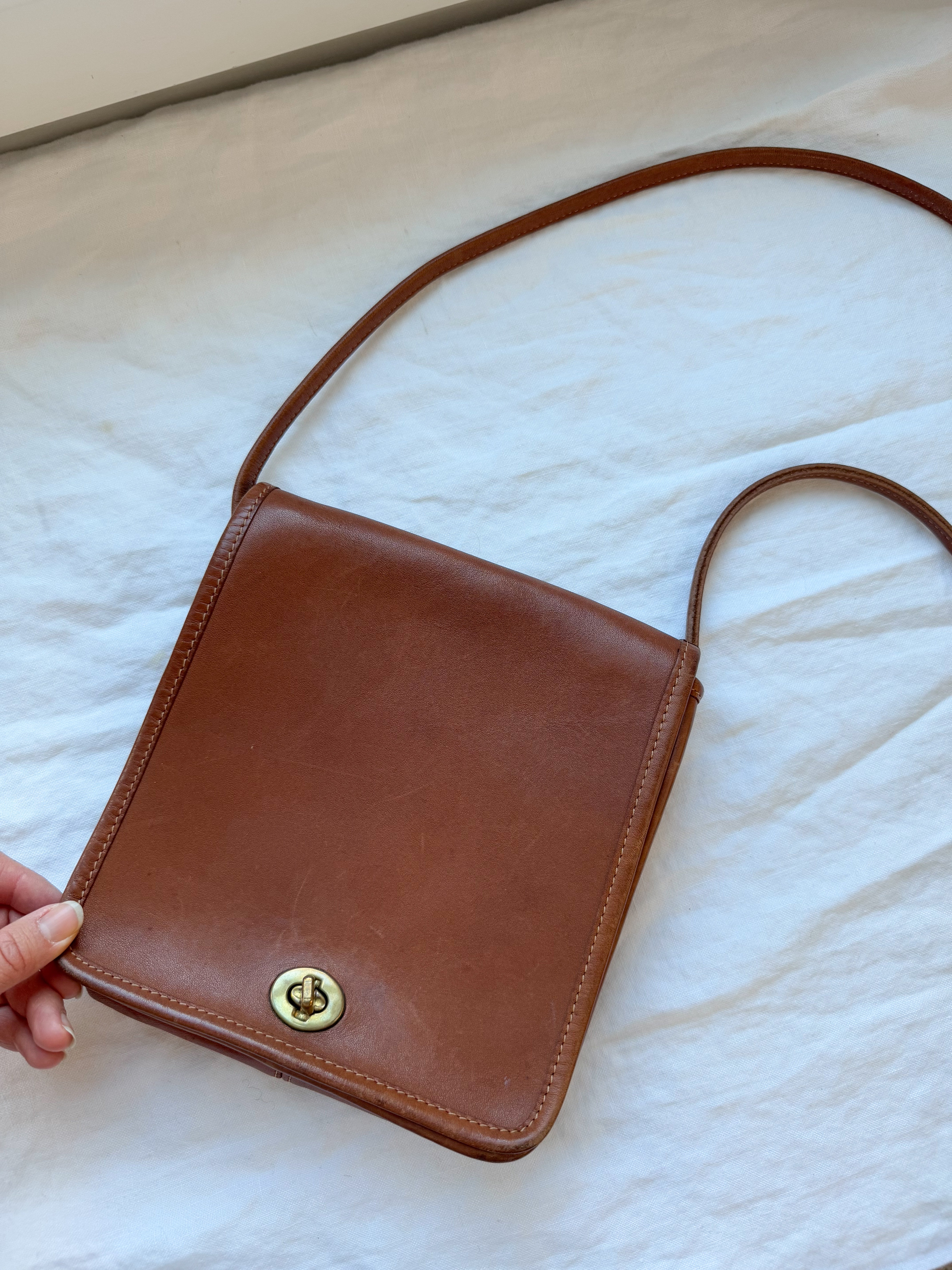 Vintage Coach Compact Pouch Crossbosy