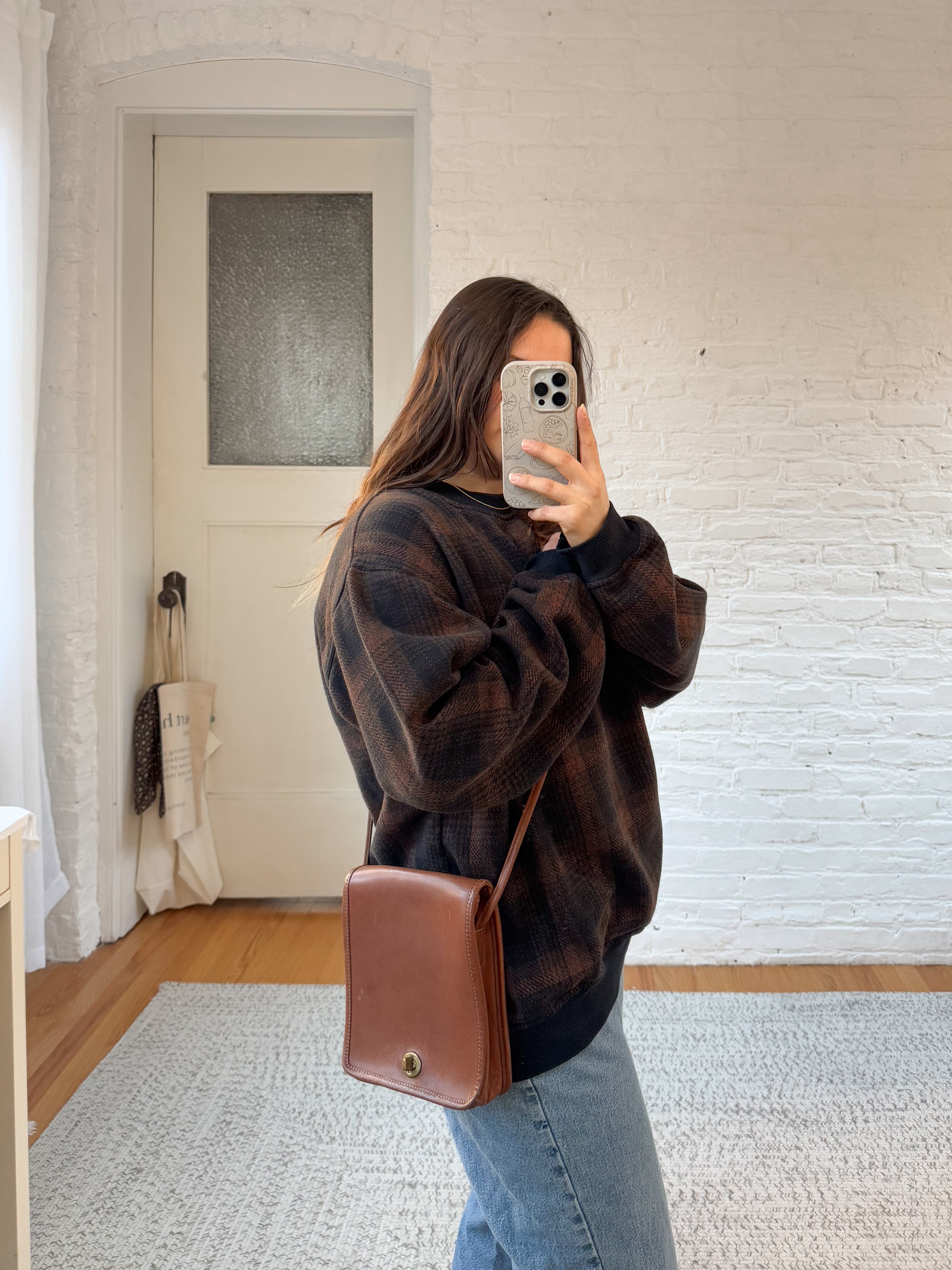 Vintage Coach Compact Pouch Crossbosy