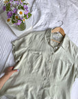 The Eucalyptus Button Up (L)