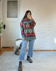 The Color Splash Fair Isle Sweater (L)