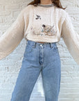 The Dog & Bird Textured Sweater (L)