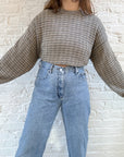 The Grey & Beige Speckled Sweater (L)