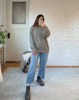 The Grey & Beige Speckled Sweater (L)