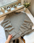 The Grey & Beige Speckled Sweater (L)