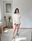 The Cream Chevron Sweater (XL)