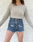 The Grey Textured Sweater (M)