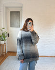 The Grey Toned Ombre Sweater (L)