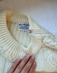 The Ivory Cable Knit Sweater (M)