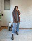 The Thick Stripe Vertical Sweater (XL)