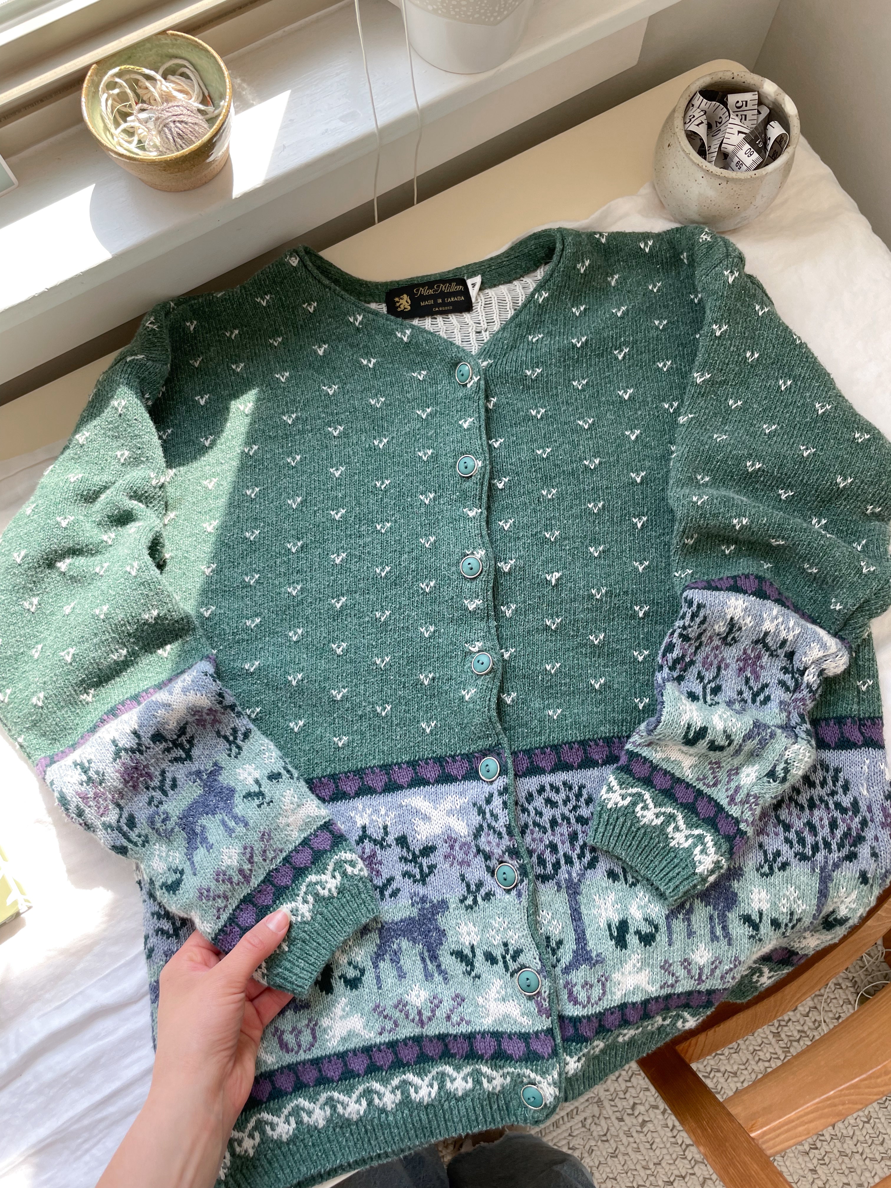 The Spring Green Cardigan (M)