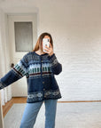 The Fair Isle Tree Cardigan (1x)