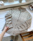 The Neutral Zipper Cardi (S)