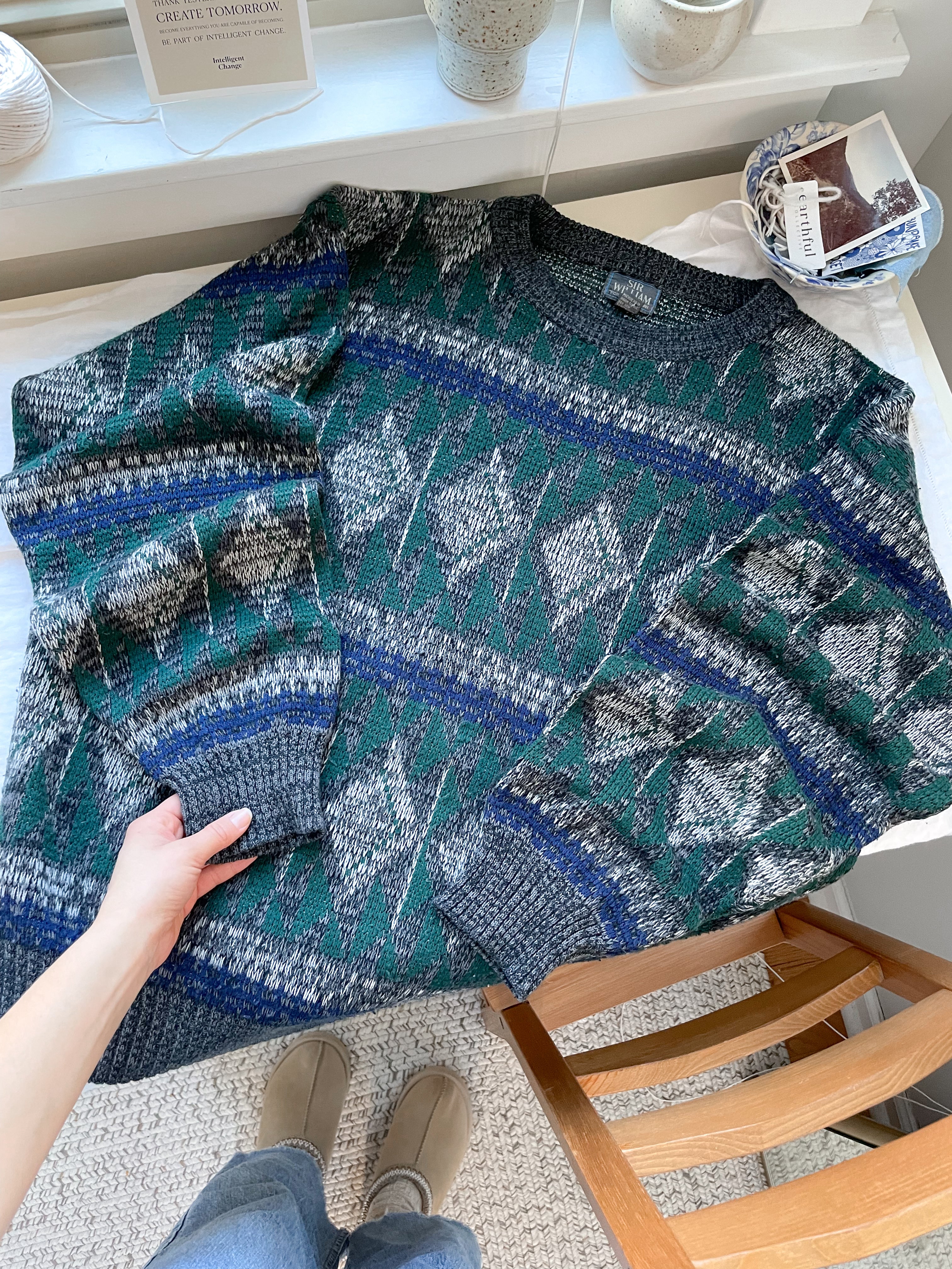 The Nordic Diamond Sweater (2x)