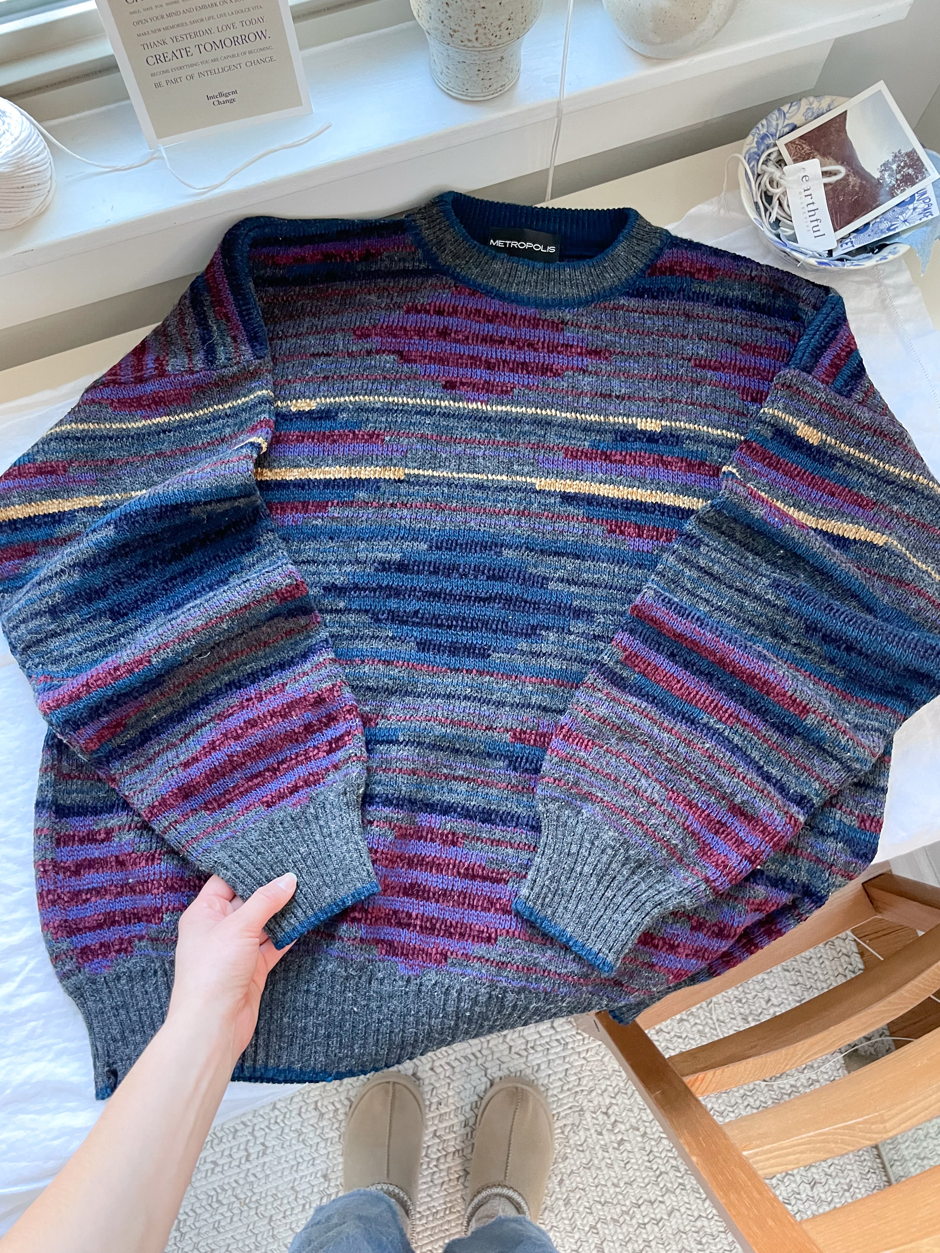 The Moody Multi Textured Sweater (XL)