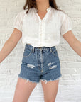 The Floral Embroidered Blouse (M)