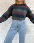 The Checkered Stitched Sweater (M)