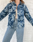 The Blue Floral Tapestry Jacket (M)