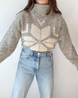 The Neutral Snowflake Turtleneck (M)