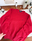 The Christmas Red Polo Sweater (XL)