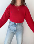 The Christmas Red Polo Sweater (XL)