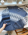 The Blue Snowflake Sweater (S & L)