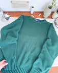 The Christmas Green Polo Sweater (XL)
