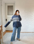 The Blue Snowflake Sweater (S & L)