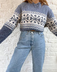 The Blue Snowflake Sweater (S & L)