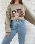 The Quilted Dog Crewneck (L)